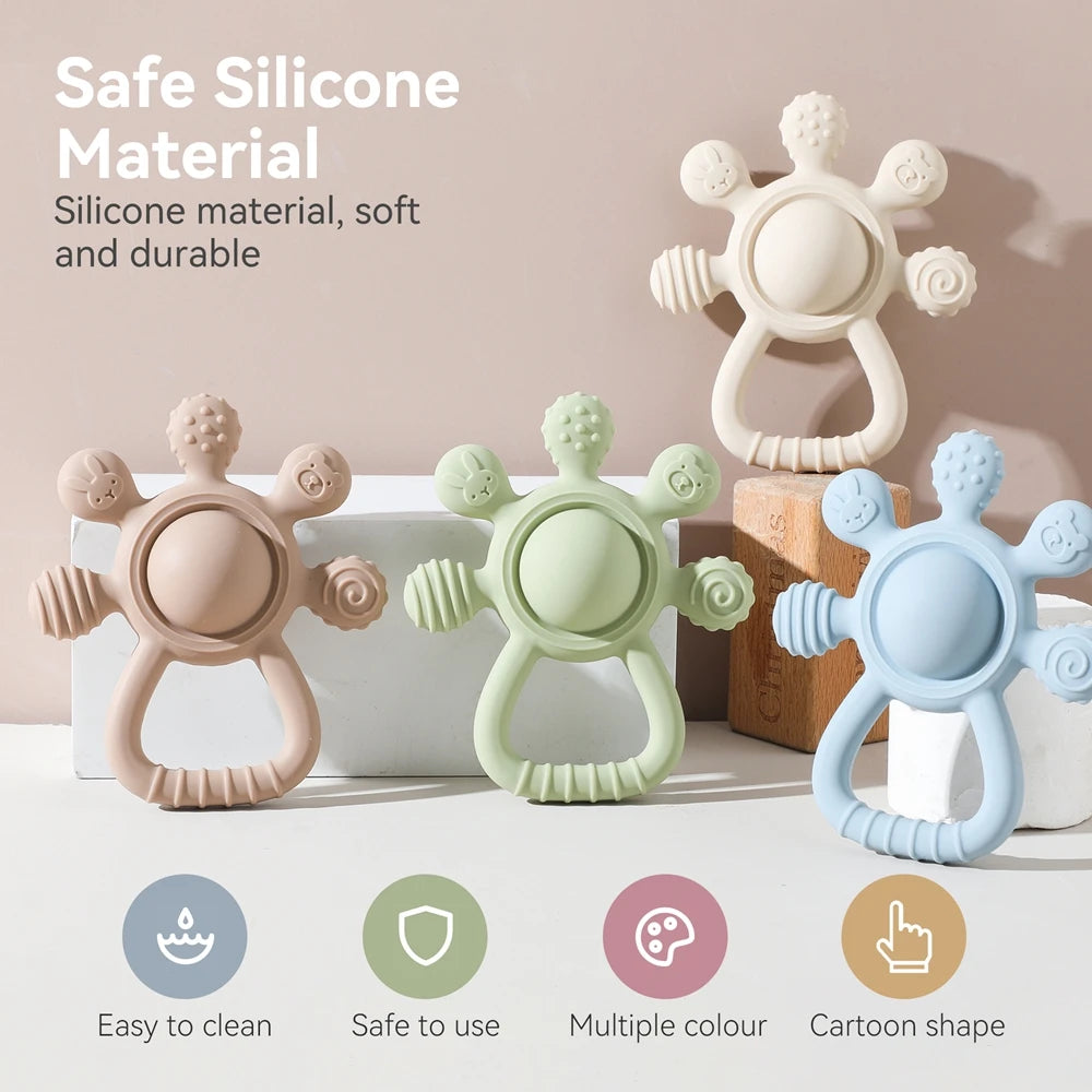 Mordedor de Silicona Antidolor Nube™ – Alivio de Dentición y Refrigerable